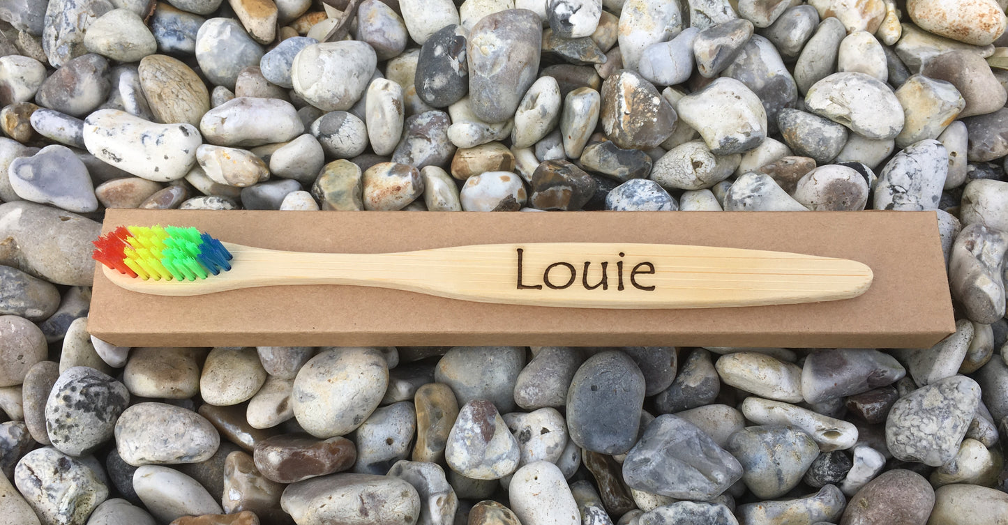 Personalised bamboo toothbrush